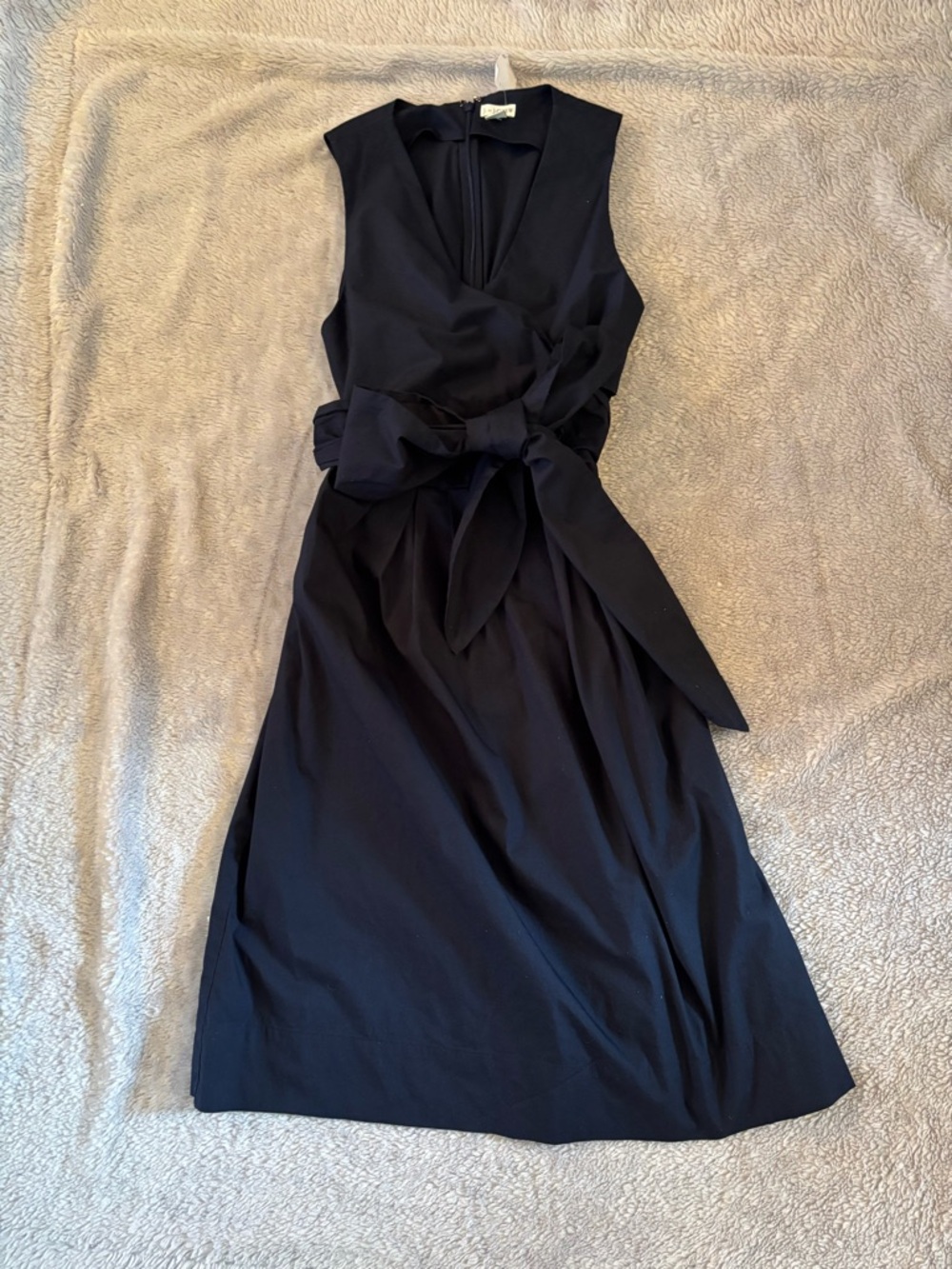 J. Crew Factory Navy Blue Faux Wrap Dress